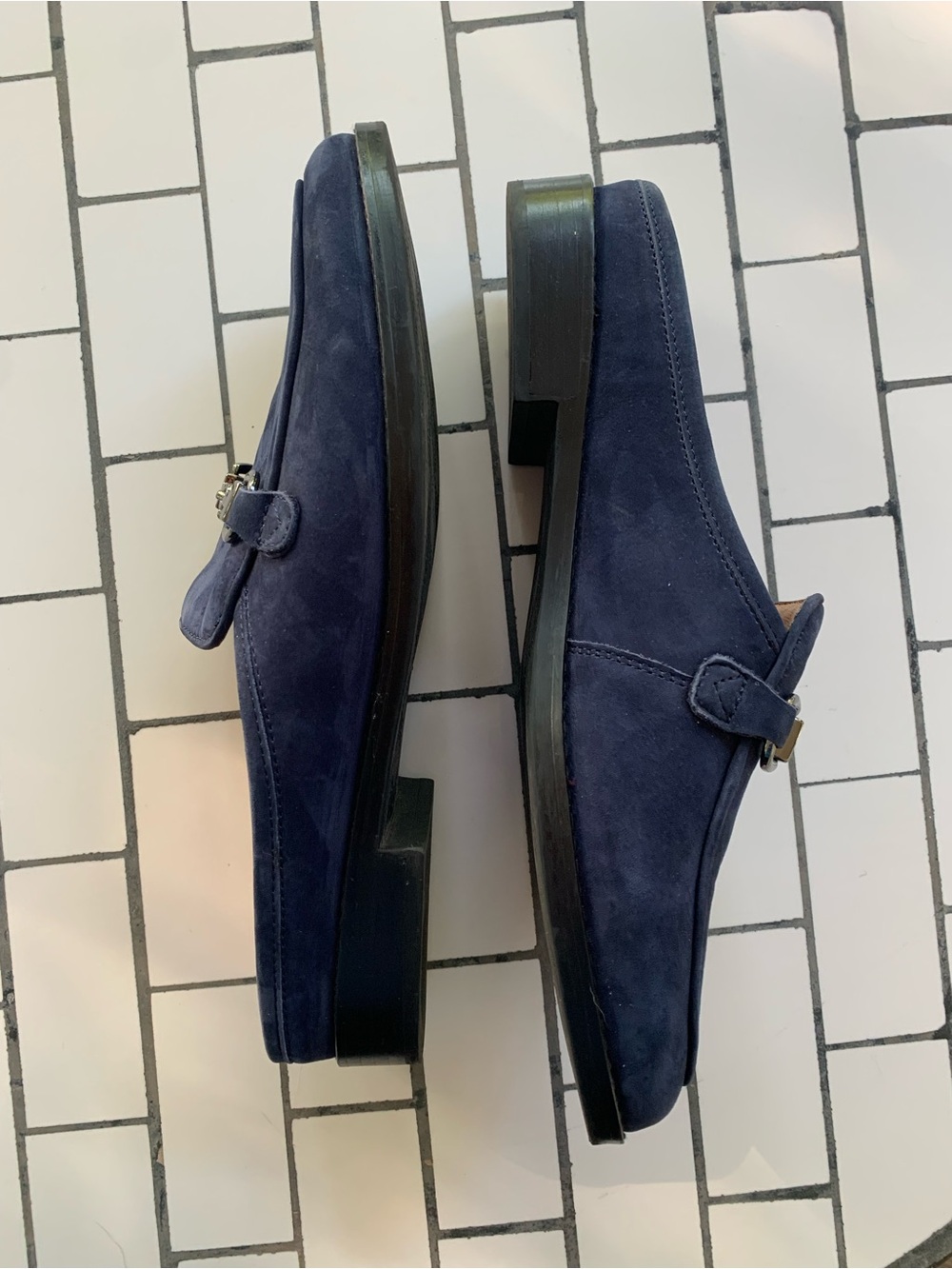 Vionic Navy Blue Slip-On Mule with Silver Bit Size 9.5 - Picture 8 of 11
